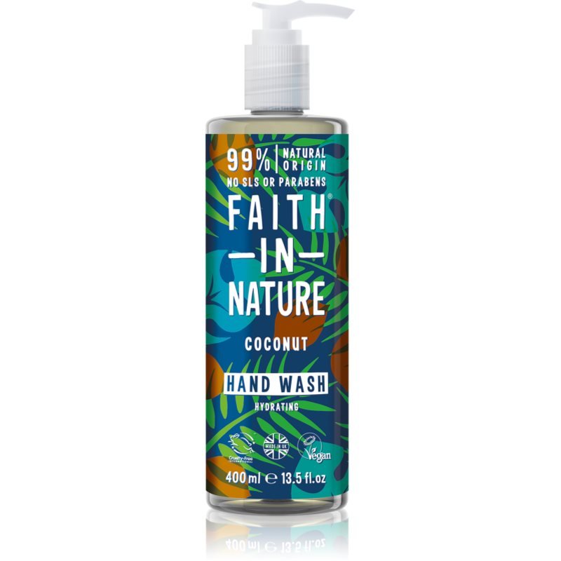 Faith In Nature Coconut přírodní tekuté mýdlo na ruce s kokosovým olejem 400 ml - parfo.cz