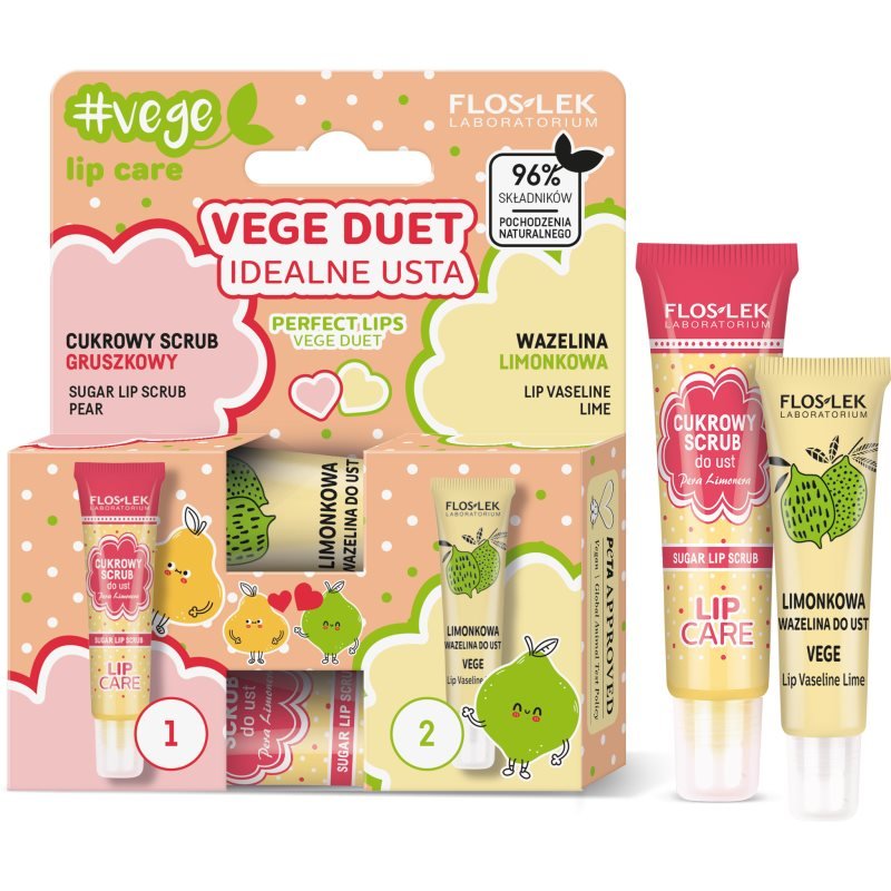 FlosLek Laboratorium Vege Lip Care Perfect Lips dárková sada na rty - parfo.cz