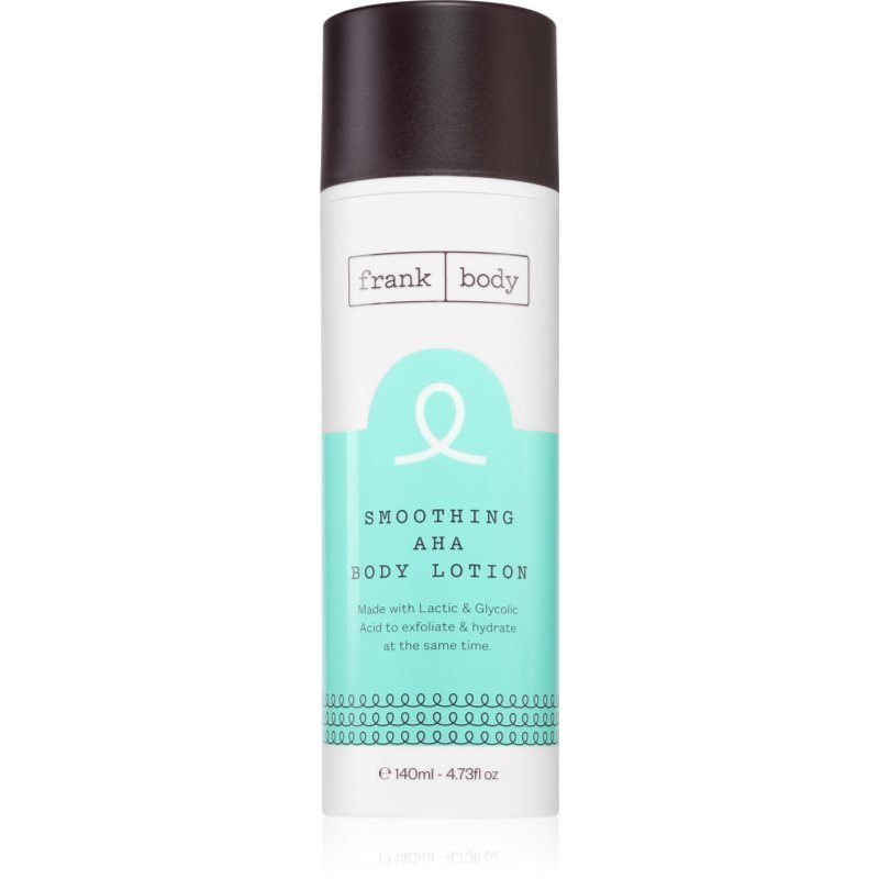 Frank Body Smoothing AHA hydratační a vyživující krém s kyselinou mléčnou New Green Look 140 ml - parfo.cz