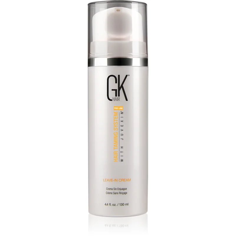 GK Hair Leave-In Cream bezoplachový vyživujíci kondicionér pro lesk a hebkost vlasů s pumpičkou 130 ml - parfo.cz