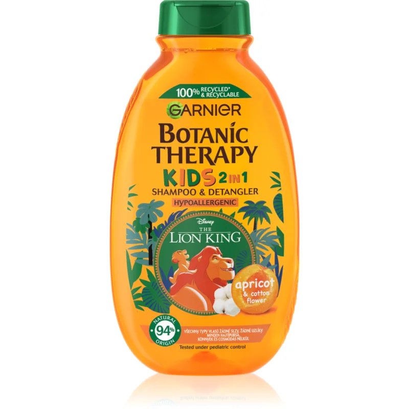 Garnier Botanic Therapy Disney Kids šampon a kondicionér 2 v 1 pro snadné rozčesání vlasů pro děti 400 ml - parfo.cz