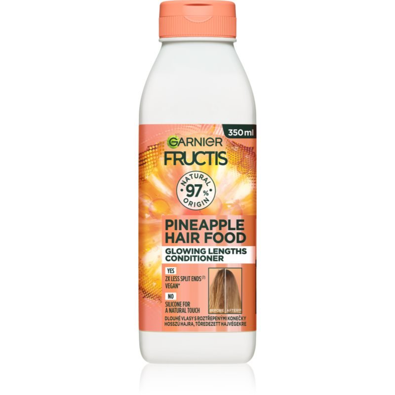 Garnier Fructis Pineapple Hair Food rozjasňující kondicionér pro dlouhé vlasy 350 ml - parfo.cz