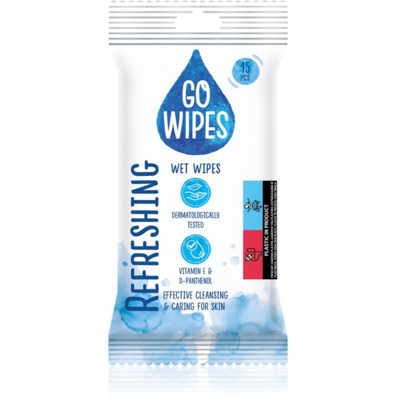 GoWipes Refreshing vlhčené čisticí ubrousky na ruce 15 ks - parfo.cz