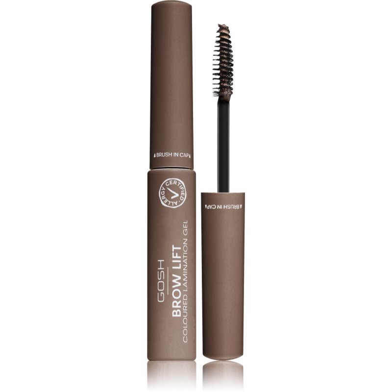 Gosh Brow Lift gel pro úpravu obočí odstín 001 Grey Brown 6 ml - parfo.cz