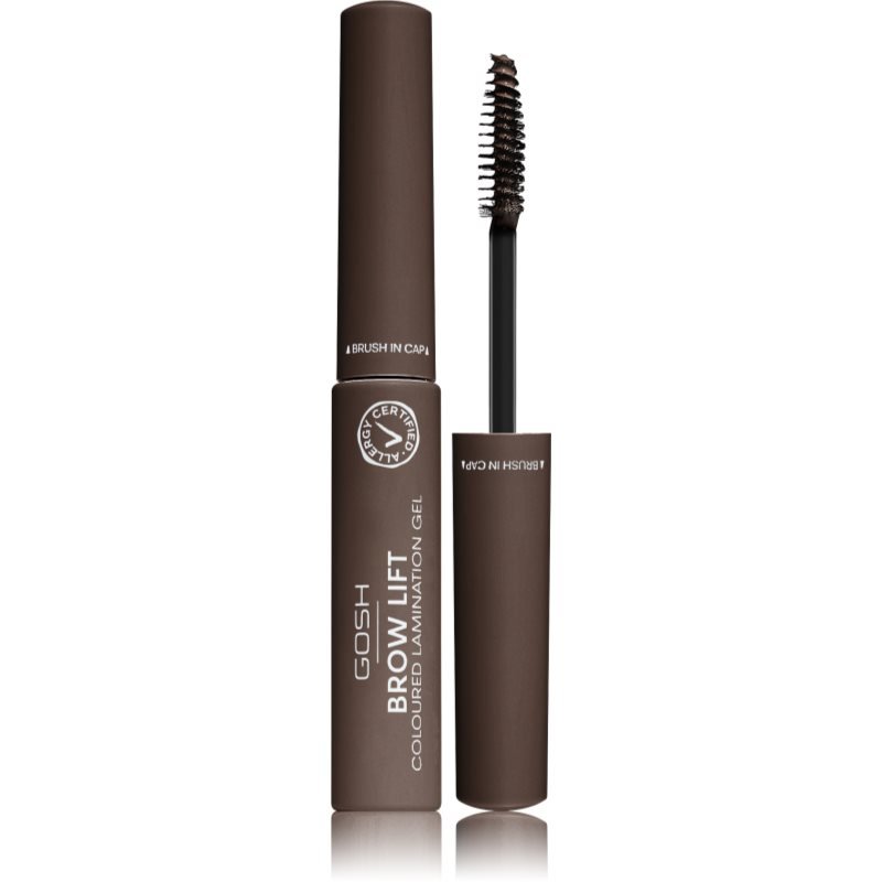 Gosh Brow Lift gel pro úpravu obočí odstín 002 Dark Brown 6 ml - parfo.cz
