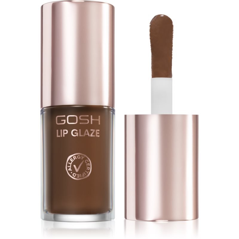 Gosh Lip Glaze lesk na rty odstín 003 Dark Chocolate 5