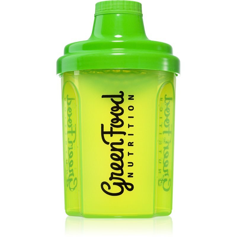 GreenFood Nutrition Shaker sportovní šejkr Transparent Green 300 ml - parfo.cz