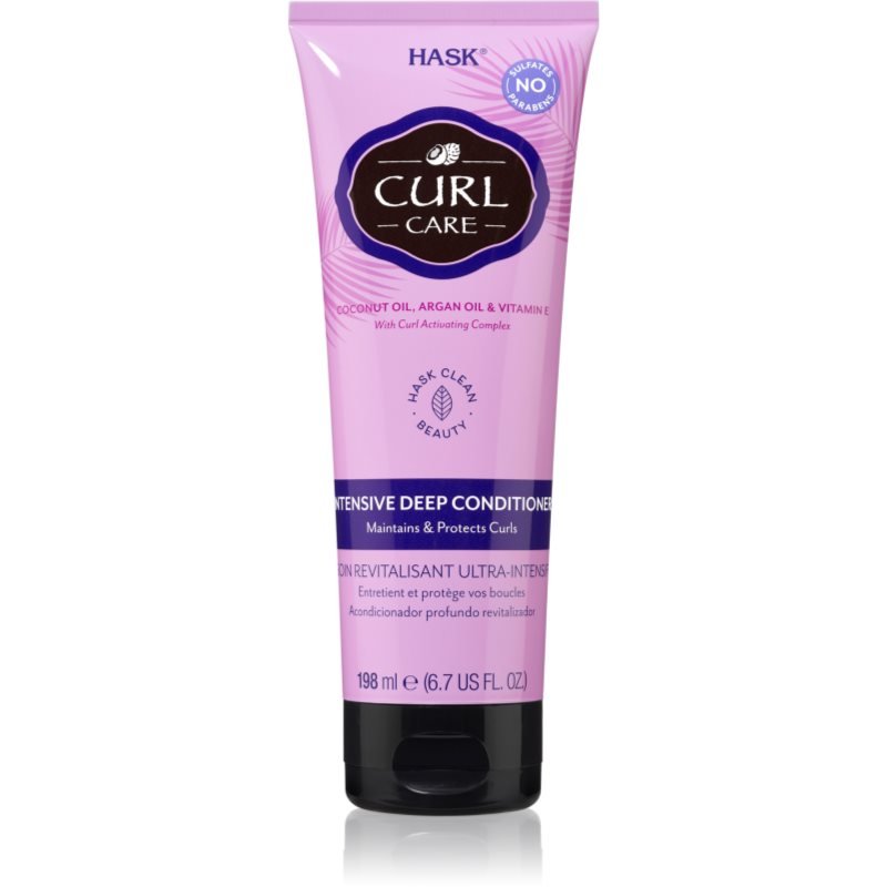 HASK Curl Care intenzivně regenerační kondicionér pro vlnité a kudrnaté vlasy 198 ml - parfo.cz