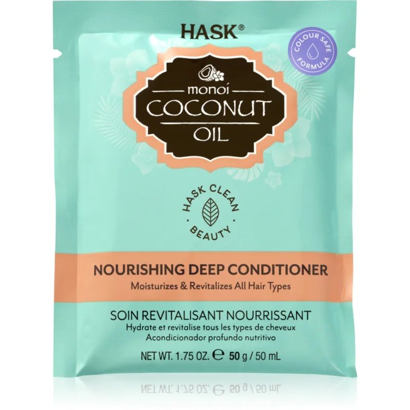 HASK Monoi Coconut Oil revitalizační kondicionér pro lesk a hebkost vlasů 50 ml - parfo.cz