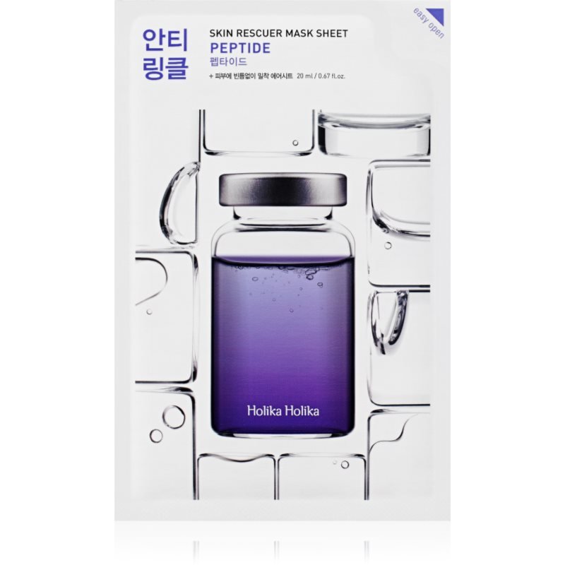 Holika Holika Skin Rescuer Peptide revitalizační plátýnková maska s peptidy 20 ml - parfo.cz