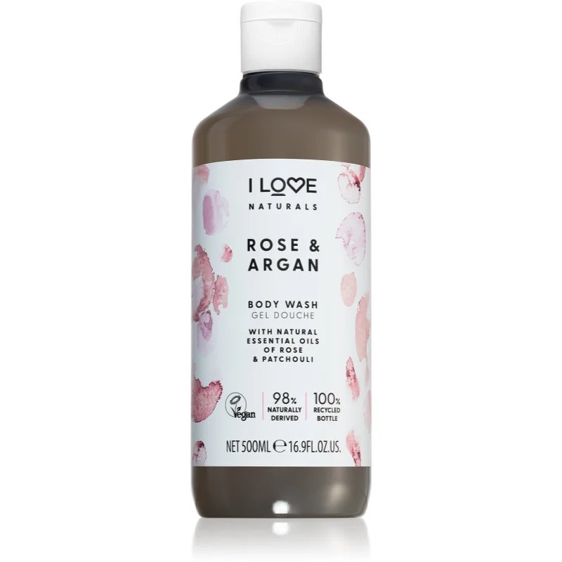I love... Naturals Rose & Argan opojný sprchový gel s vůní růží 500 ml - parfo.cz