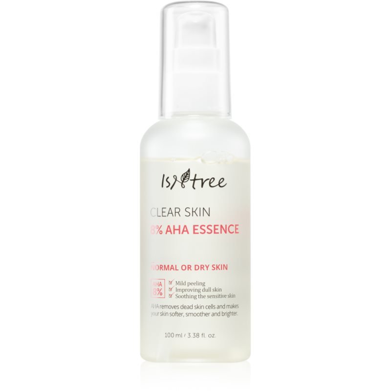 Isntree Clear Skin 8% AHA Essence obnovující pleťová esence s AHA kyselinami 100 ml - parfo.cz