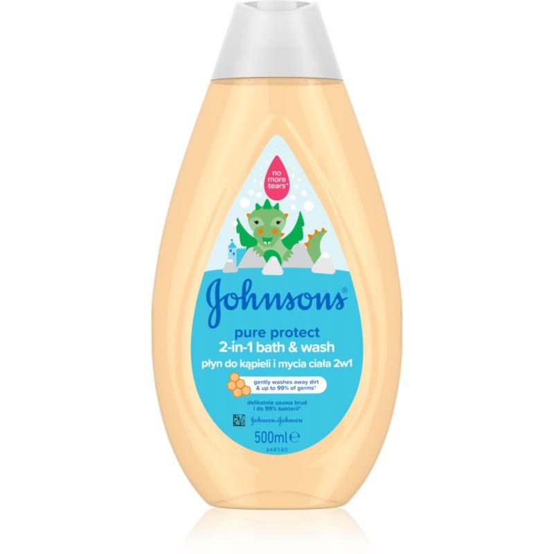 Johnson's® Wash and Bath sprchový a koupelový gel pro děti 2 v 1 500 ml - parfo.cz