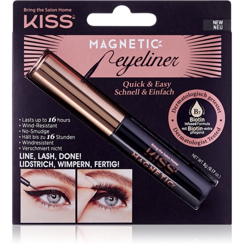 KISS Magnetic Eyeliner magnetická gelová linka 5 g - parfo.cz