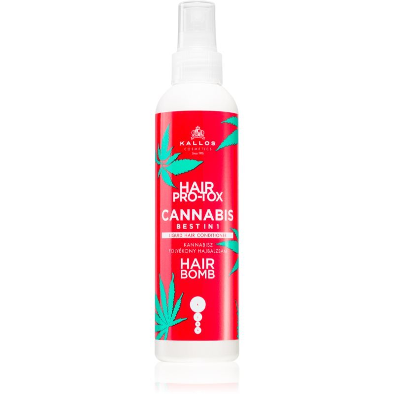 Kallos Hair Pro-Tox Cannabis bezoplachový kondicionér ve spreji s konopným olejem 200 ml - parfo.cz