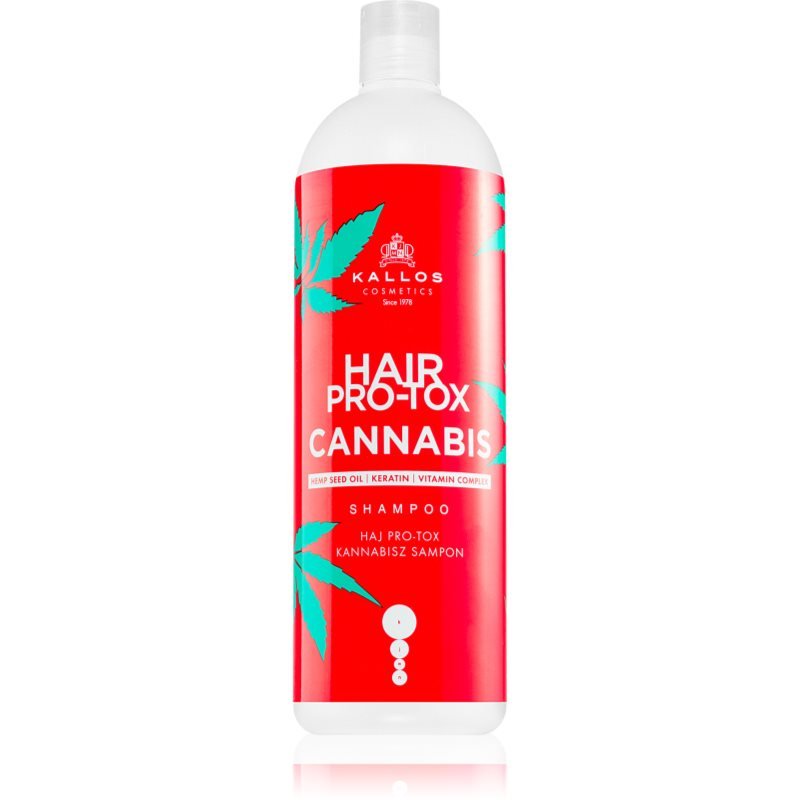Kallos Hair Pro-Tox Cannabis regenerační šampon s konopným olejem 500 ml - parfo.cz