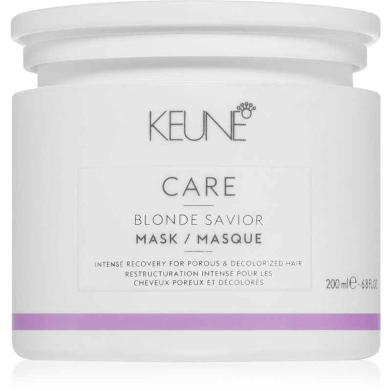 Keune Care Blonde Savior Mask hydratační maska pro odbarvené vlasy 200 ml - parfo.cz