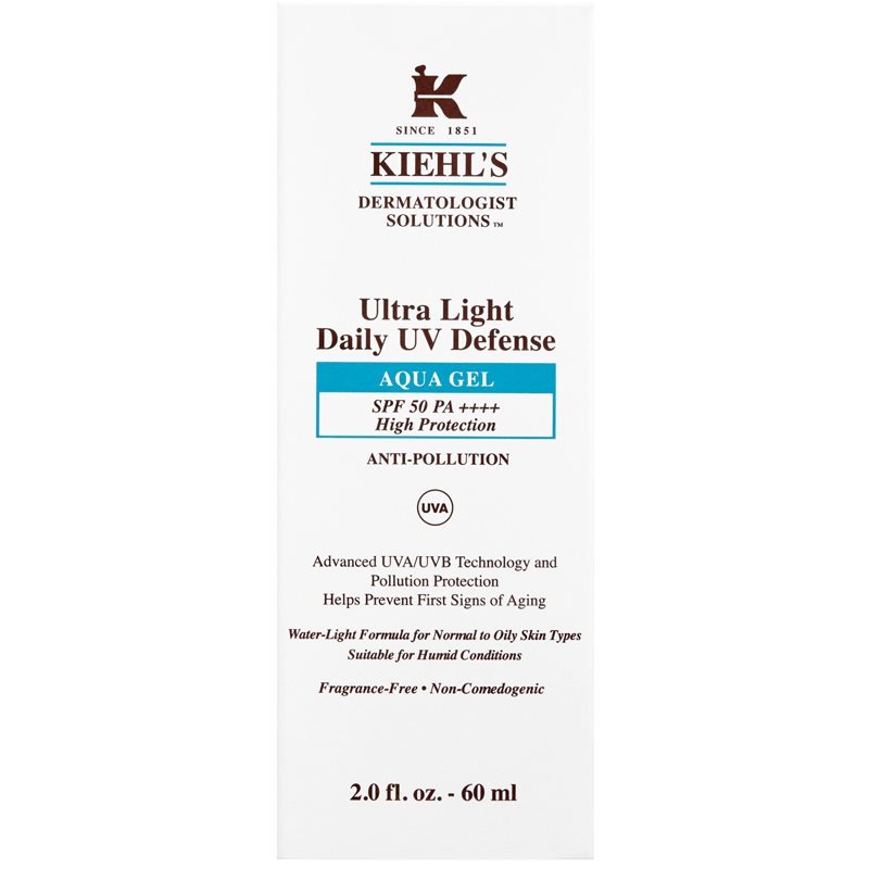 Kiehl's Dermatologist Solutions Ultra Light Daily UV Defense Aqua Gel SPF 50 PA++++ ultra lehký ochranný fluid pro všechny typy pleti včetně citlivé S - parfo.cz