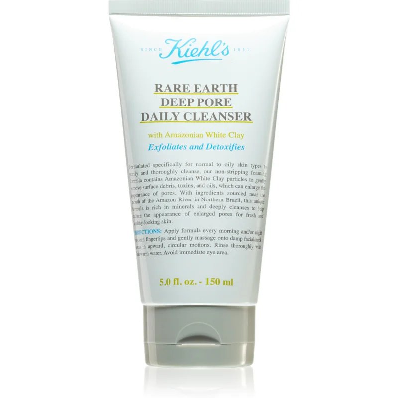 Kiehl's Rare Earth Deep Pore Daily Cleanser detoxikační čisticí krém pro stažení pórů 150 ml - parfo.cz
