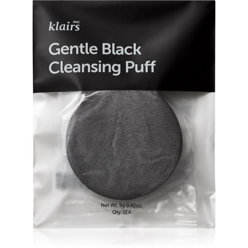 Klairs Gentle Black Cleansing Puff čisticí houbička na obličej 1 ks - parfo.cz