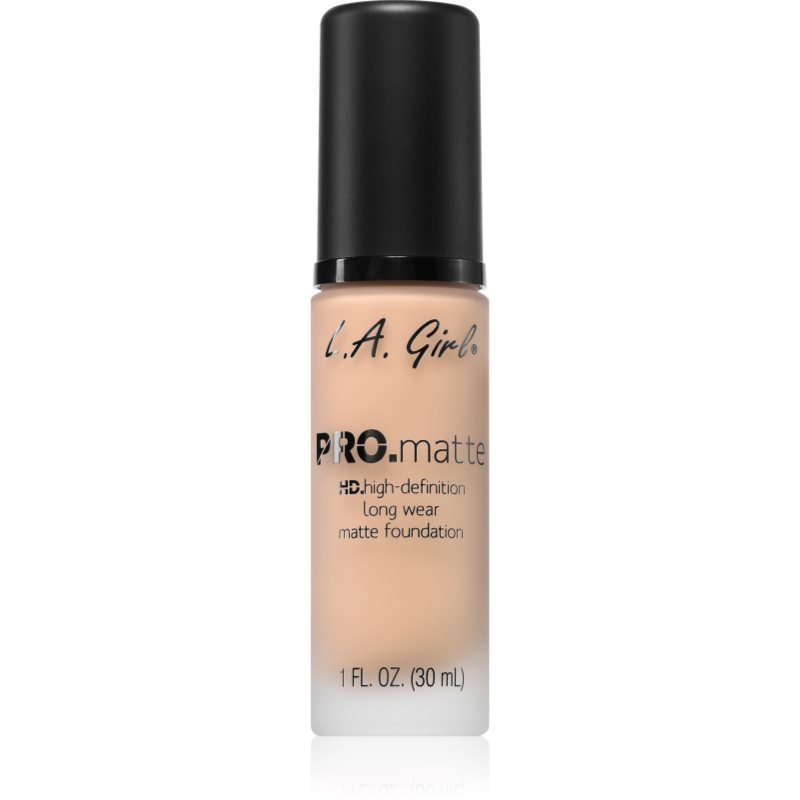 L.A. Girl Cosmetics PRO. Matte HD dlouhotrvající make-up s matným efektem odstín Bisque 30 ml - parfo.cz