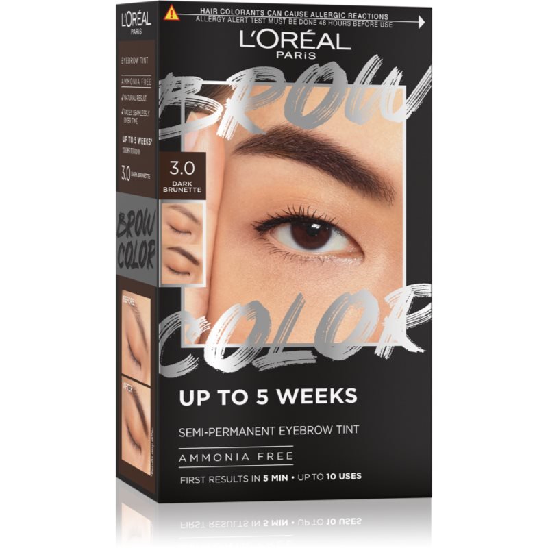 L’Oréal Paris Brow Color barva na obočí odstín 3.0 Dark Brunette 1 ks - parfo.cz