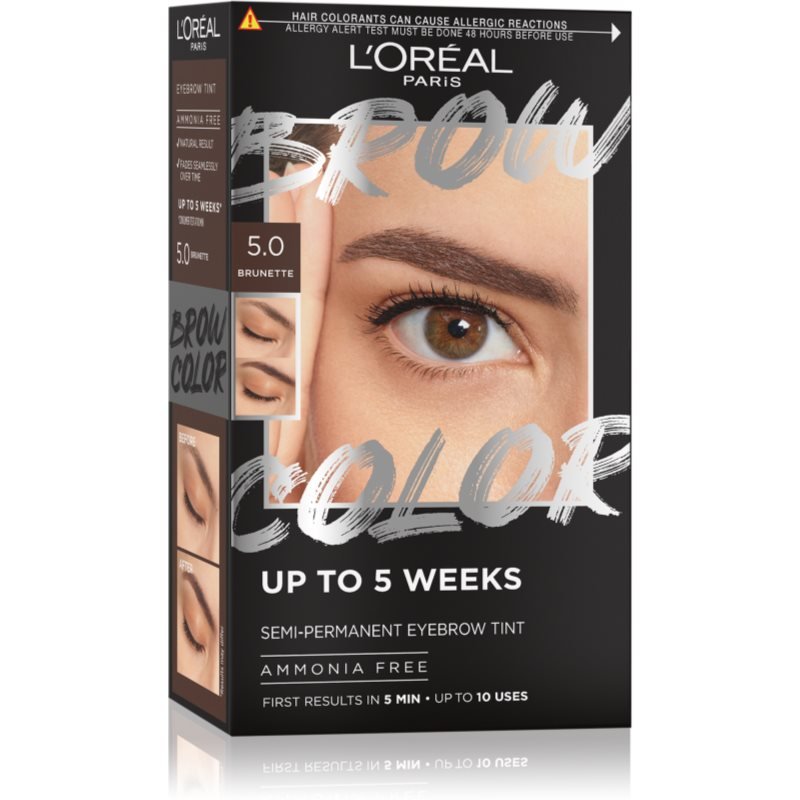 L’Oréal Paris Brow Color barva na obočí odstín 5.0 Brunette 1 ks - parfo.cz