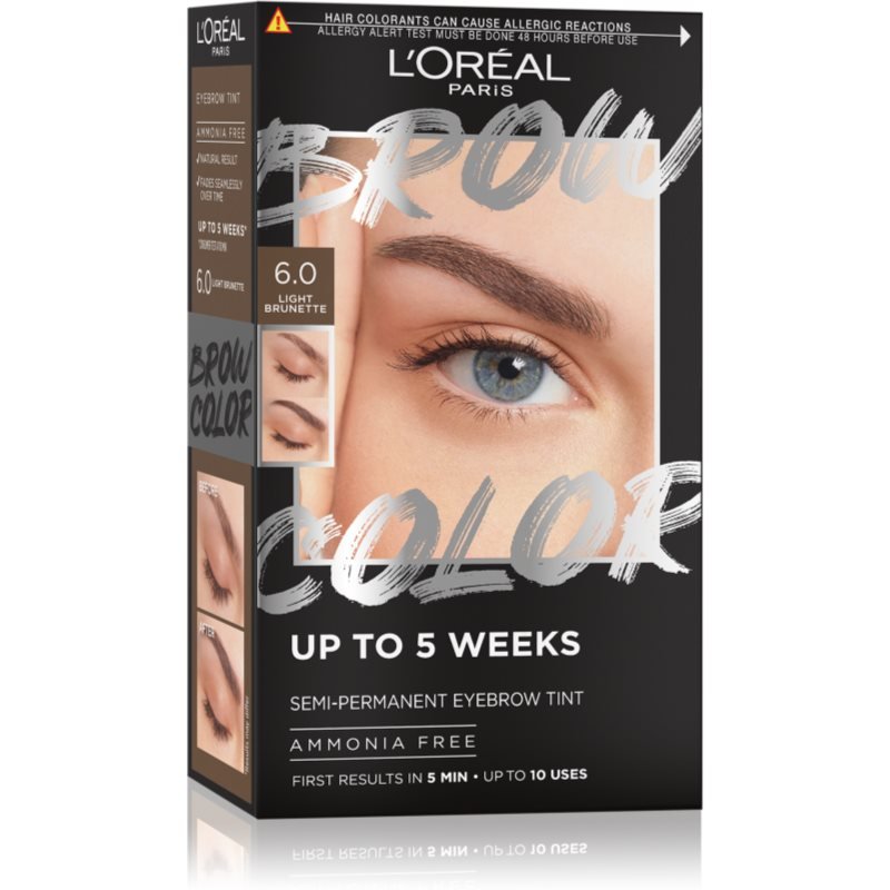 L’Oréal Paris Brow Color barva na obočí odstín 6.0 Light Brunette 1 ks - parfo.cz
