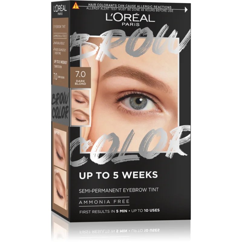 L’Oréal Paris Brow Color barva na obočí odstín 7.0 Dark Blond 1 ks - parfo.cz