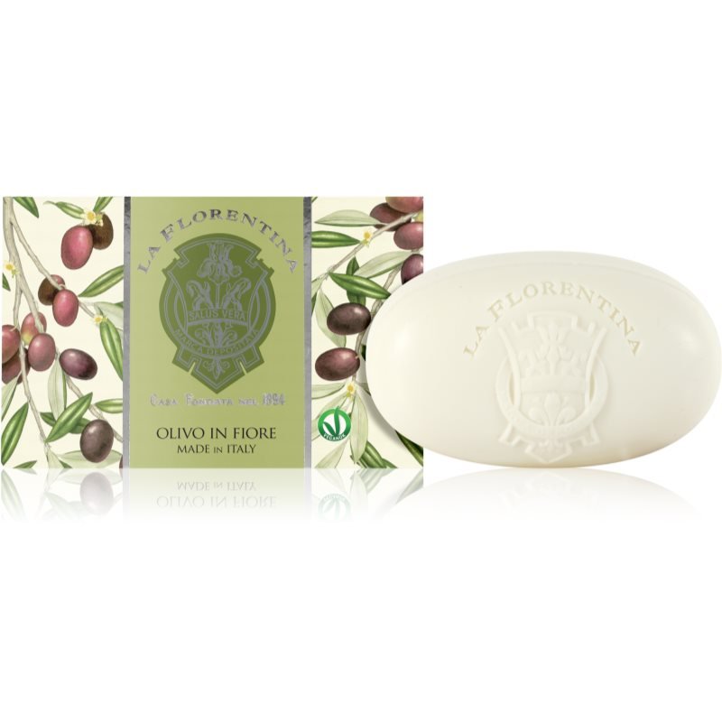 La Florentina Olive Flowers Bath Soap přírodní tuhé mýdlo pro suchou pokožku 300 g - parfo.cz