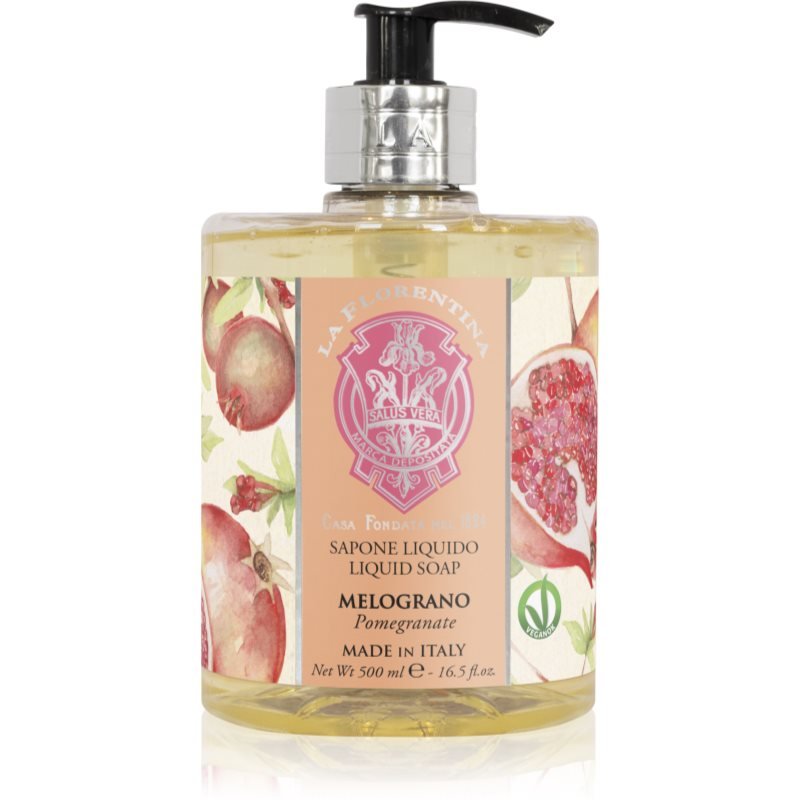 La Florentina Pomegranate Liquid Soap přírodní tekuté mýdlo na ruce 500 ml - parfo.cz