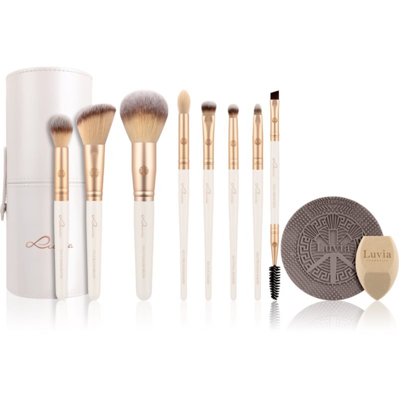 Luvia Cosmetics Prime Vegan sada štětců s pouzdrem Sparkling Wine 10 ks - parfo.cz