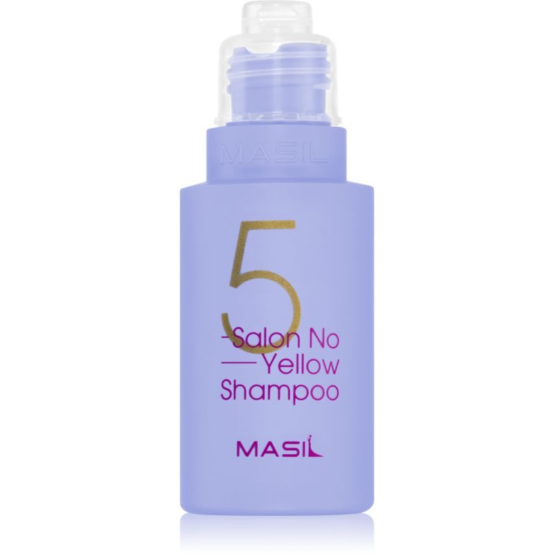 MASIL 5 Salon No Yellow fialový šampon neutralizující žluté tóny 50 ml - parfo.cz
