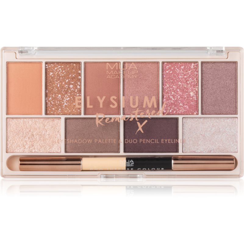 MUA Makeup Academy Elysium Remastered paleta očních stínů 10 barev duo 17 g - parfo.cz