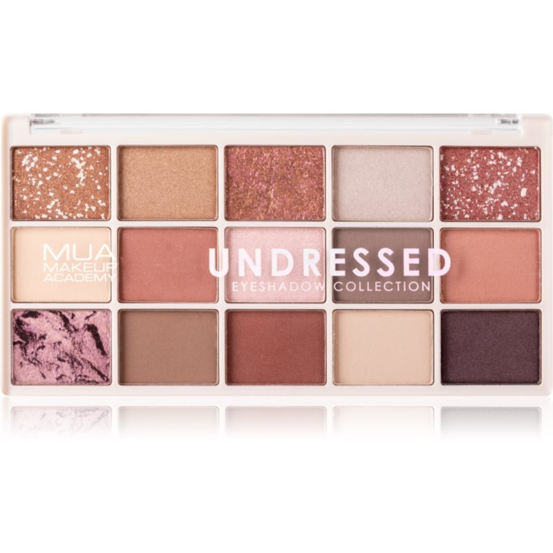 MUA Makeup Academy Professional 15 Shade Palette paletka očních stínů odstín Undressed 12 g - parfo.cz