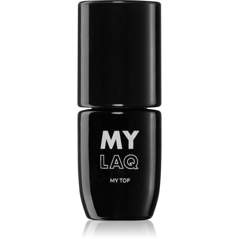 MYLAQ My Top vrchní lak na gelové nehty s lesklým efektem 5 ml - parfo.cz