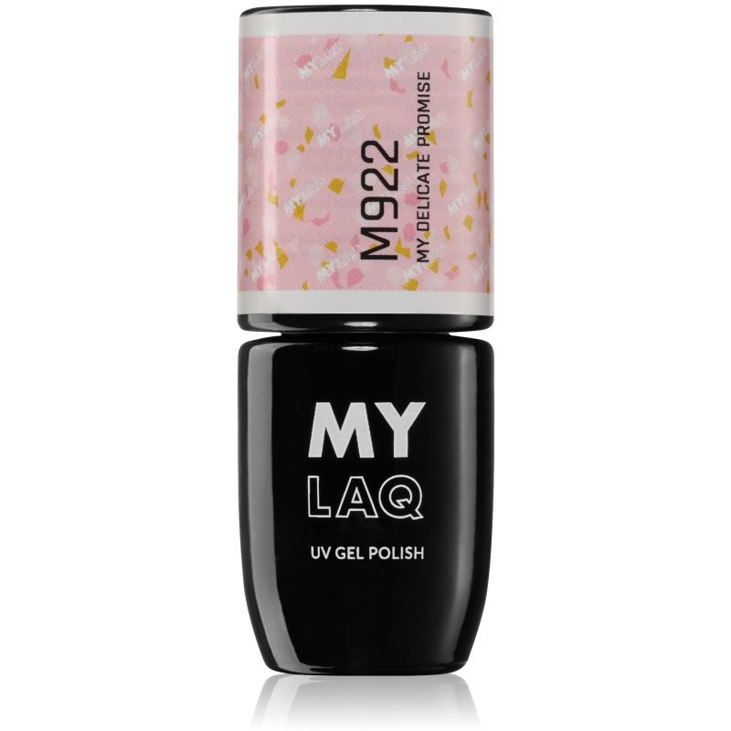 MYLAQ UV Gel Polish My Promise gelový lak na nehty odstín My Delicate Promise 5 ml - parfo.cz