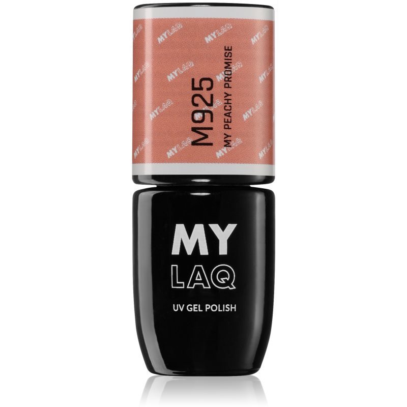 MYLAQ UV Gel Polish My Promise gelový lak na nehty odstín My Peachy Promise 5 ml - parfo.cz