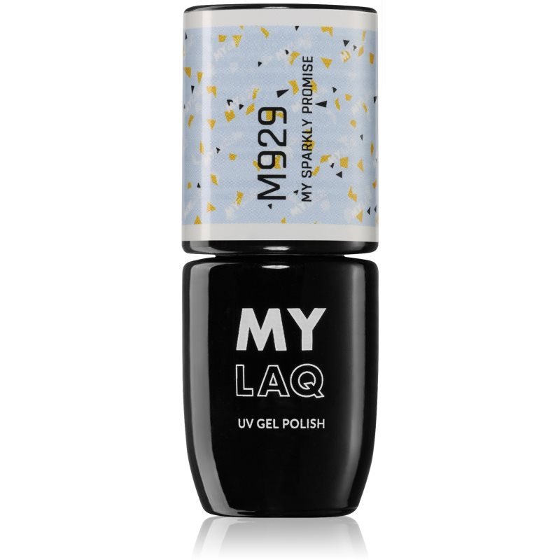 MYLAQ UV Gel Polish My Promise gelový lak na nehty odstín My Sparkly Promise 5 ml - parfo.cz