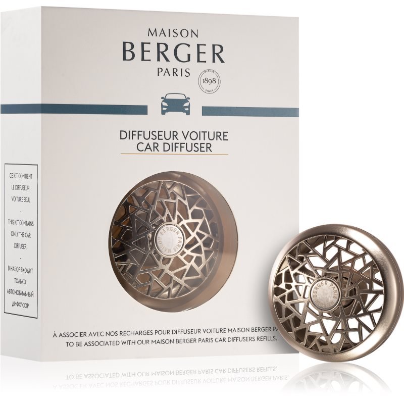 Maison Berger Paris Graphic držák na vůni do auta clip (Matte Nickel) 1 ks - parfo.cz