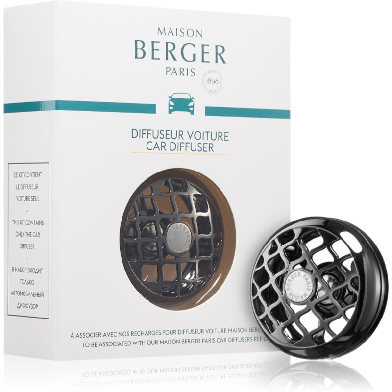 Maison Berger Paris Resonance Gunmetal držák na vůni do auta (Matte Black) 1 ks - parfo.cz