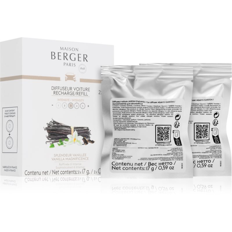 Maison Berger Paris Vanilla Magnificence vůně do auta náhradní náplň 2 ks - parfo.cz