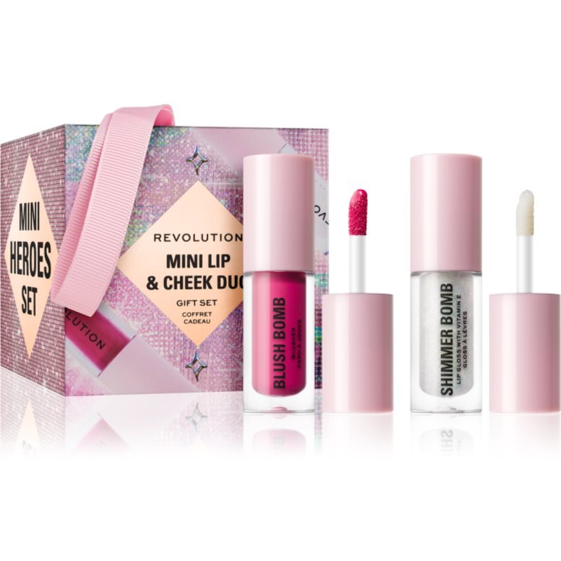 Makeup Revolution Xmass 2024 Mini Cheek & Lip Duo dárková sada na obličej - parfo.cz
