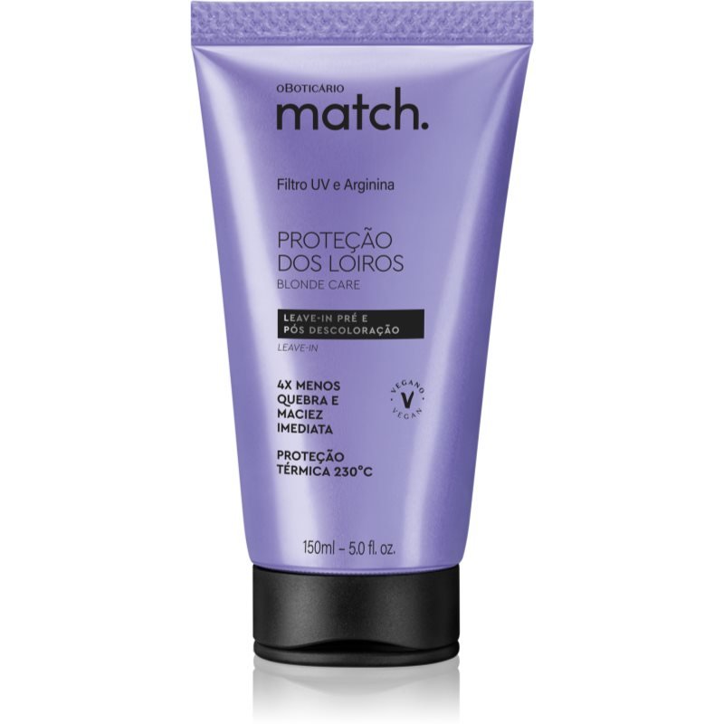 Match. Blonde Care obnovující bezoplachová maska pro blond vlasy 150 ml - parfo.cz