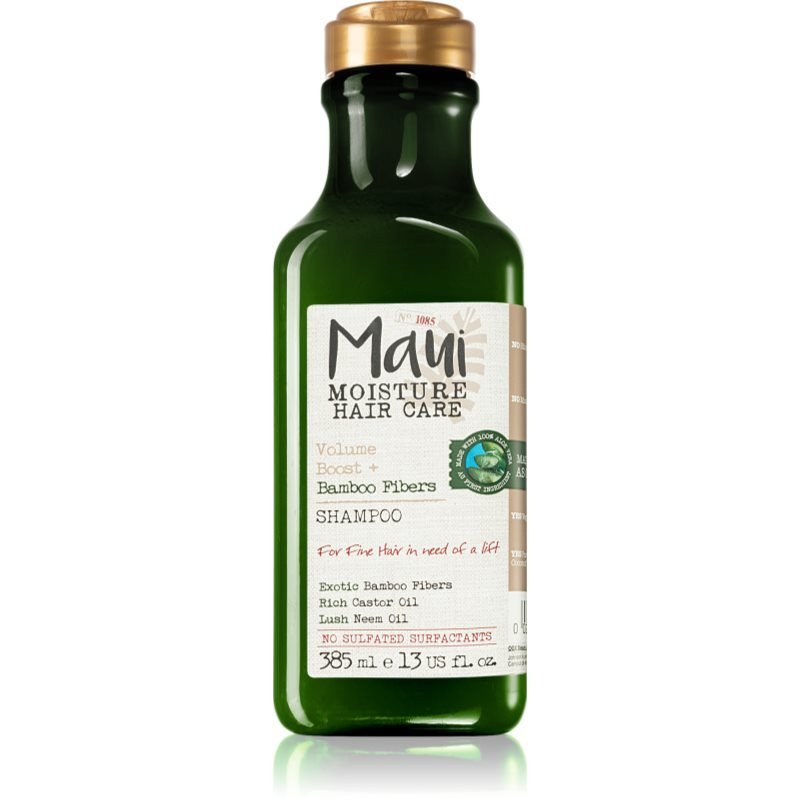 Maui Moisture Volume Boost + Bamboo Fibers posilující šampon pro jemné a zplihlé vlasy 385 ml - parfo.cz