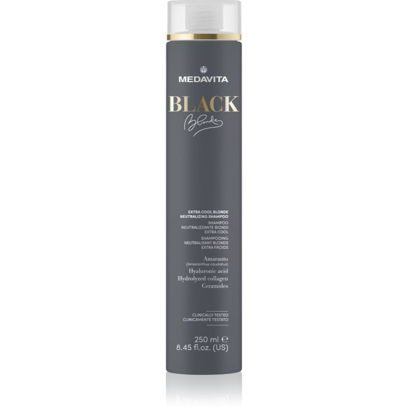 Medavita Black Blondie Extra Cool Blonde šampon neutralizující žluté tóny na vlasy 250 ml - parfo.cz