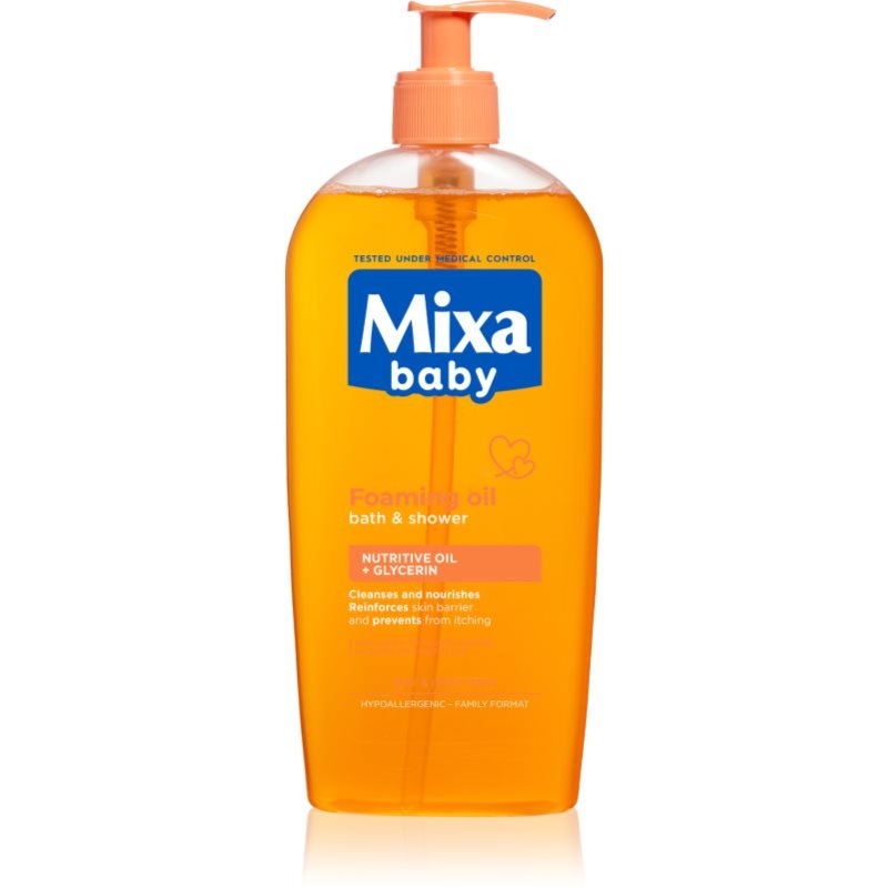 Mixa Baby pěnivý olej do sprchy i do koupele 400 ml - parfo.cz