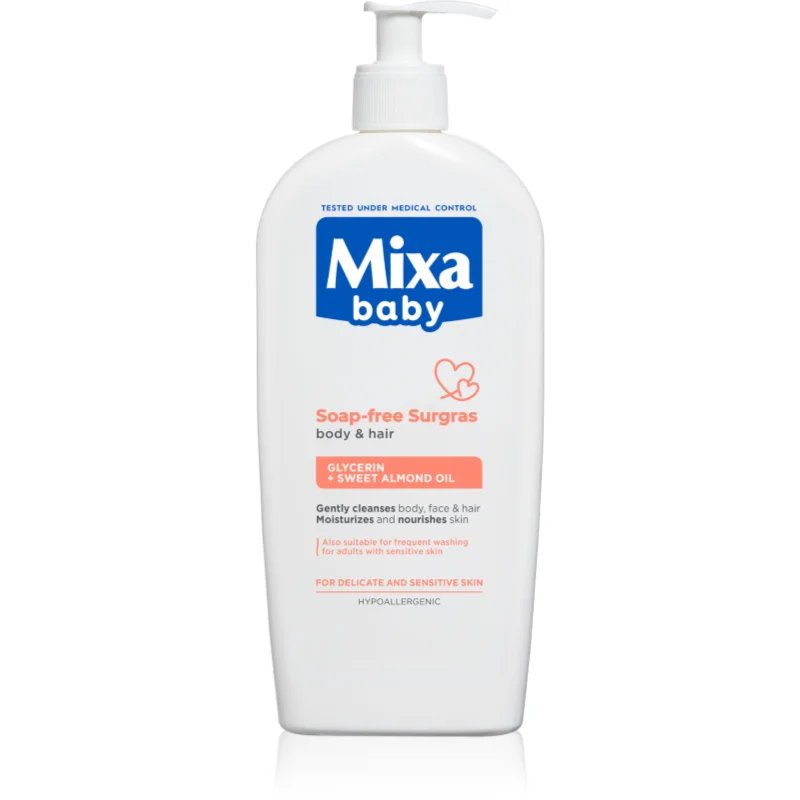 Mixa Baby sprchový gel a šampon 2 v 1 pro děti 400 ml - parfo.cz