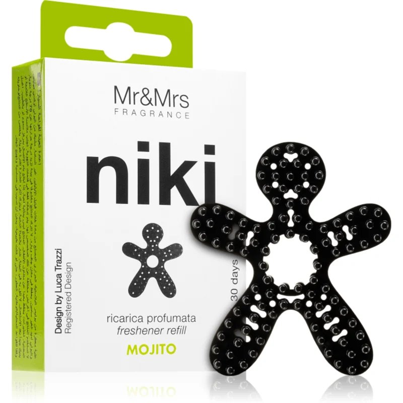Mr & Mrs Fragrance Niki Mojito vůně do auta náhradní náplň 1 ks - parfo.cz