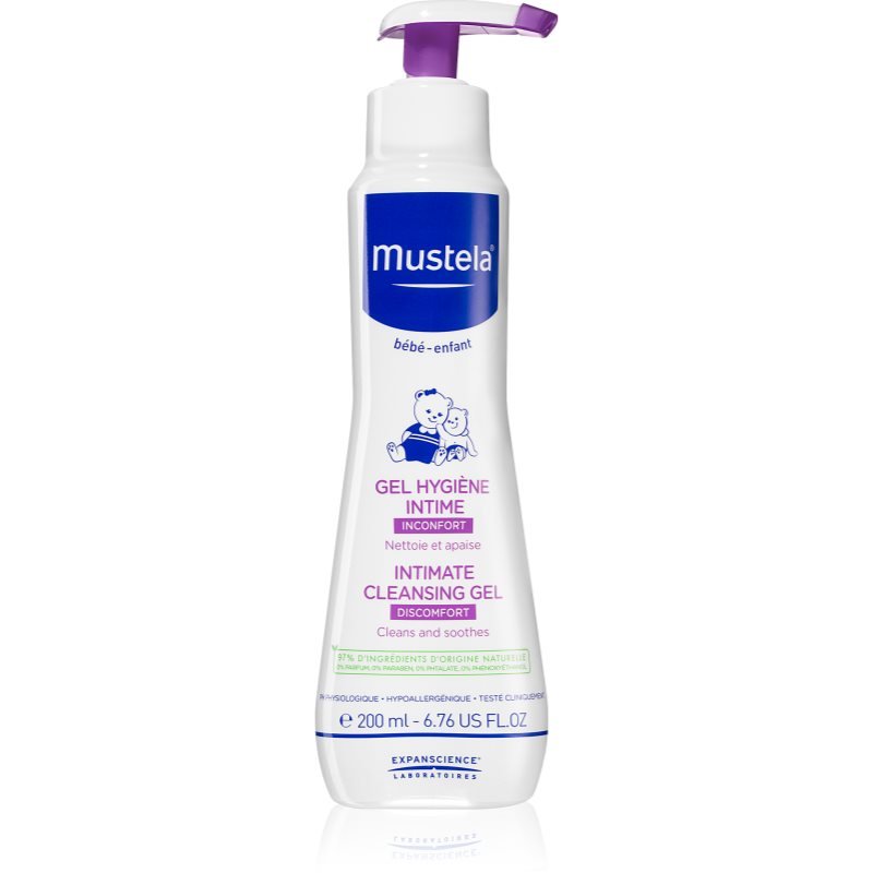 Mustela Bébé zklidňující gel na intimní hygienu pro děti 200 ml - parfo.cz